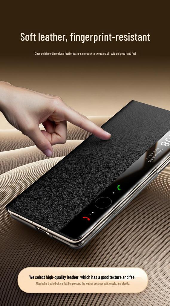 Qiali Оригинальный кожаный чехол-книжка для Huawei Mate X7 Коллекционное издание