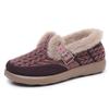 Women's Winter Warm Fluffy Loafers Casual Non-Slip Comfortable Work Flats for Women Fleece Lined Walking Shoes Faux Suede Outdoor Plush Short Boots