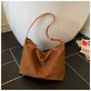 Suede Bag Women's Large Capacity Autumn and Winter Retro Shoulder Messenger Bag Commuter Tote Bag