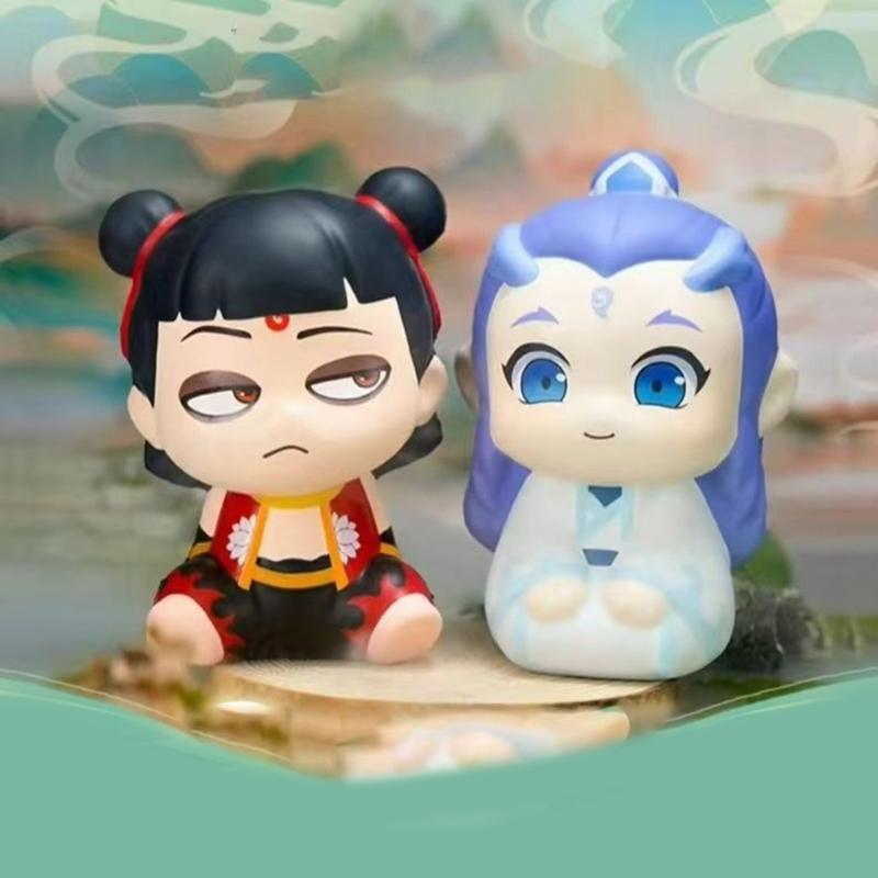 Игрушка-мялка Нечжа/Аобин Персонаж Снятие стресса TPR Сжимаемая игрушка Идеально подходит для использования в офисе или дома Студенческая игрушка для релаксации