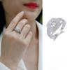 Серебряное кольцо S925 с закрытым кольцом из муассанита