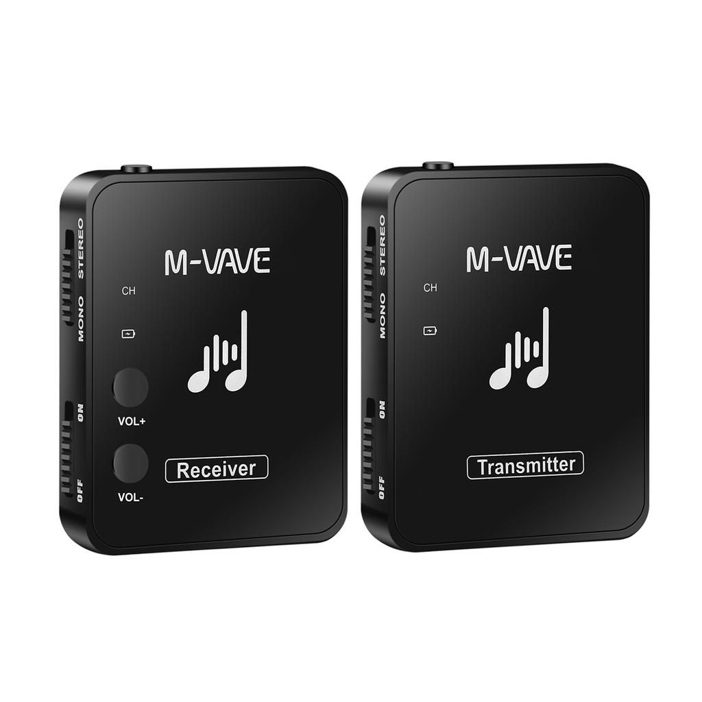 M-VAVE SWS10 2.4GHz Wireless Earphone Monitor Transmission System Rechargeable Transmitter &