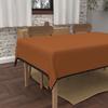Rectangular Anti-stain Tablecloth In Washed Microfiber 140x300 Cm BOHEME Terra, by Soleil d'Ocre
