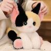 Милая Прелестная Сидящая Девон-Кот Сиамский Кот Плюшевая Игрушка Кукла Украшение для Дома Офиса, Идеальный Подарок для Любителей Кошек Мальчиков и Девочек
