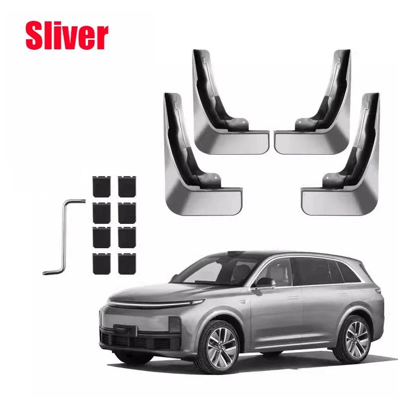 For Lixiang L6 Accessories 2024-2026 Li L6 4PCS Painted Front Mud Mudguard Splash Guard Rear Muds Fenders Wheels Car Accessories