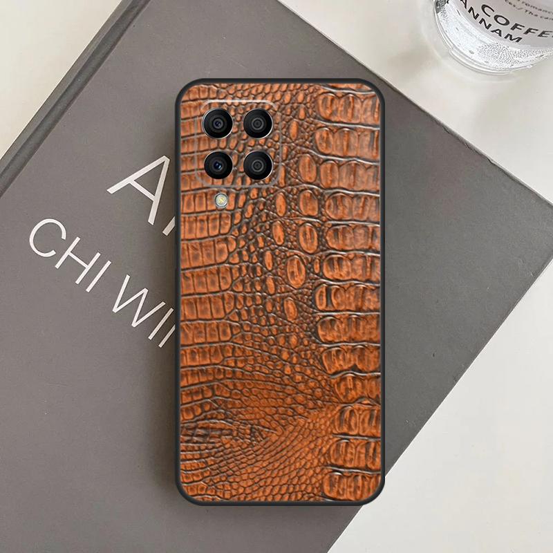 Чехол с принтом под крокодила для Samsung Galaxy M14 M34 M54 M21 M51 M12 M32 M52 M13 M23 M33 M53 M31s M30s M20 Coque