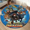 How Train Dragon Round Area Rug Carpet Rug For Living Room Bedroom Sofa Playroom Decor Nonslip Floor Mat