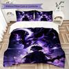 Solo Leveling Pattern Bedding uilt Set uilt Cover Pillowcase Home Decoration Birthday Gift (1 * duvet cover + 2 * pillowcase without core)170