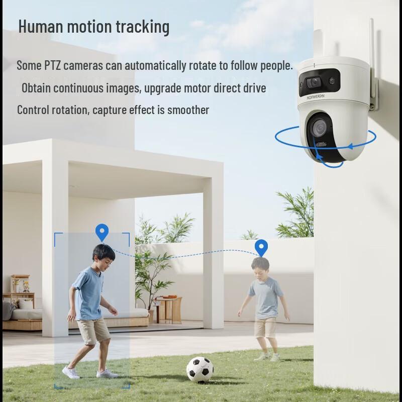 Hikvision 10MP Dual-Lens AI Outdoor WiFi Security Camera CN plug (adapter included)