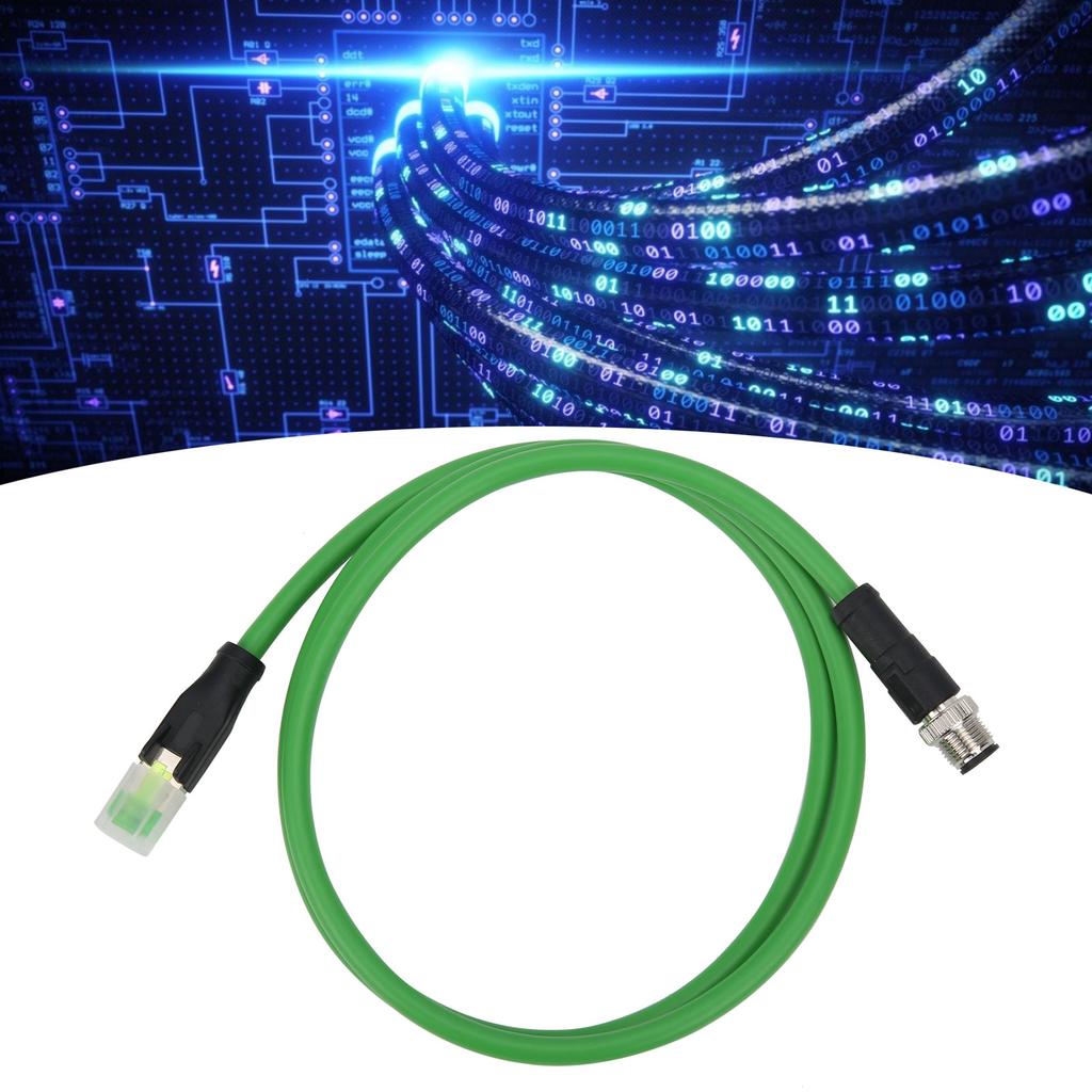 to RJ45 Patch Cord 4Pin Networking Cable for Industrial Ethernet Applications IP67 Waterproof Communication Cable Patch Cord