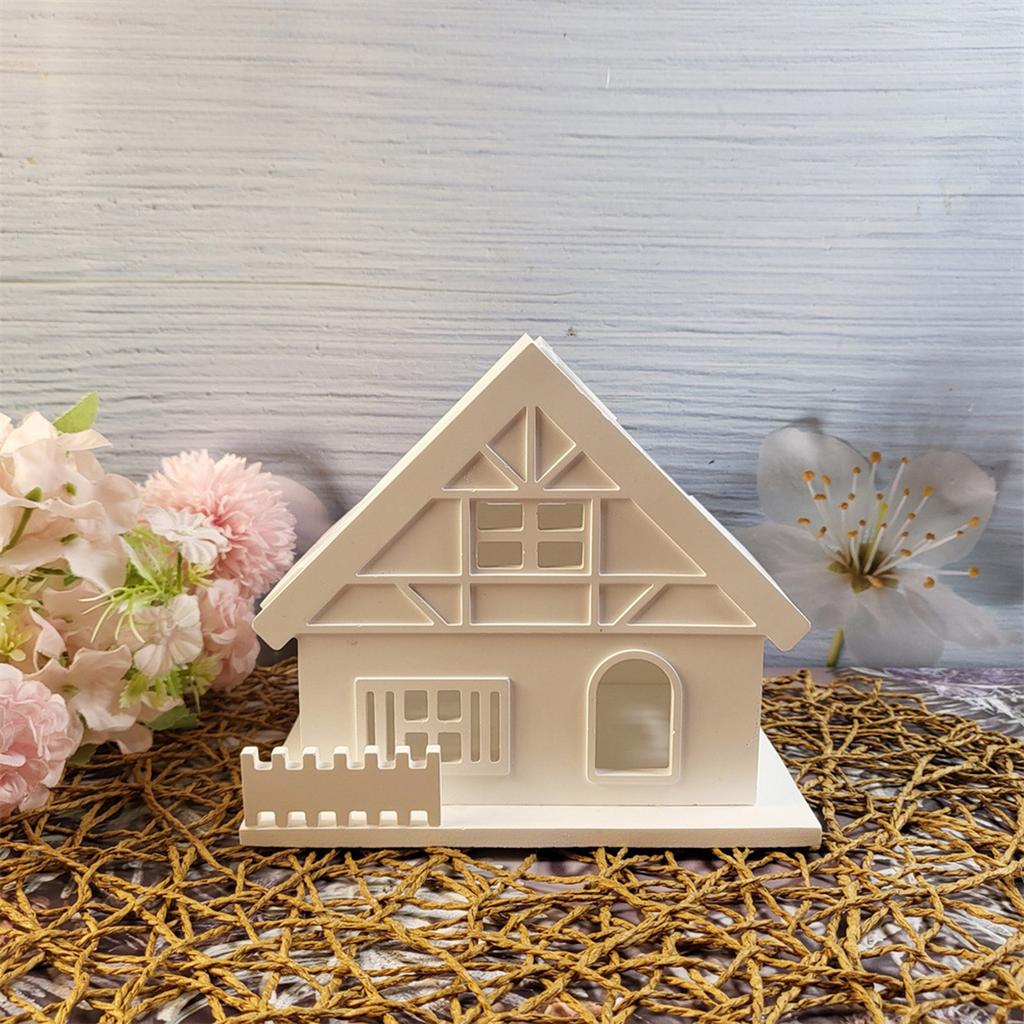 3D Silicone Mold House Candle Holder Moulds Handmade Crafting Moulds for Crafts and Home Decor with Unique Design
