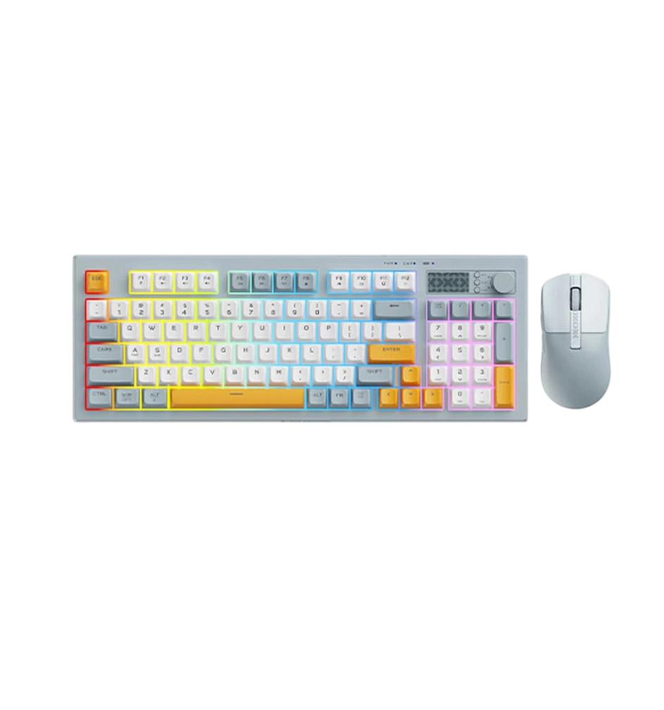 Lenovo K2 Tri-Mode Keyboard and Mouse Set Wireless Bluetooth Wired Keyboard and Mouse Set