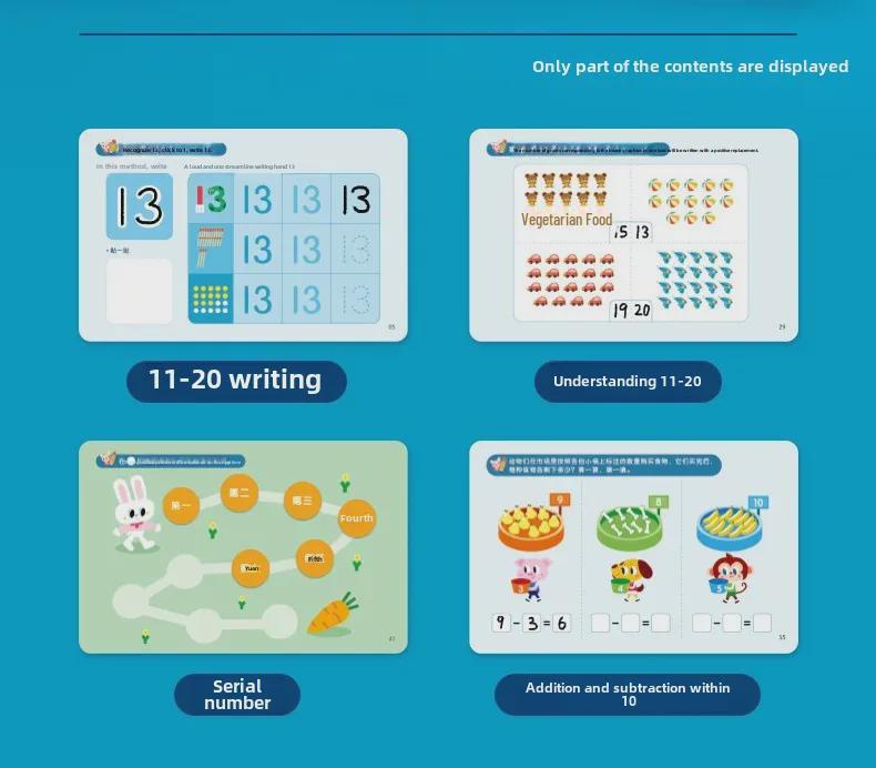 Saalin Math Training Cards: Educational Toys for All Ages, Family Edition, Pre-Primary To Primary School Transition