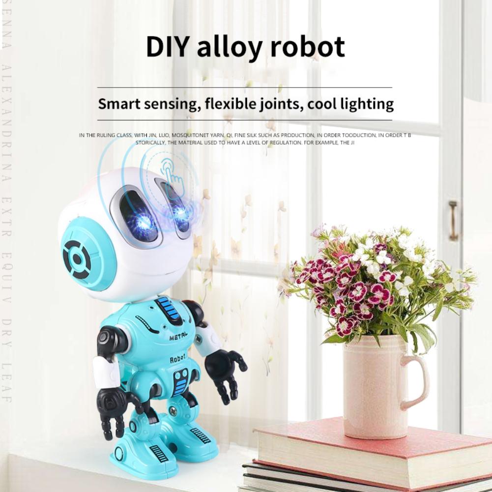 Робот светодиодный свет интеллектуальный сенсорный робот игрушка для детей забавные подарки на день рождения