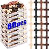 20/80 шт. Новые деревянные крестики-подвески для DIY-украшений, маркировки, поиска, браслета, ожерелья, маленькие крестики-подвески, компоненты, подарки