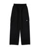 NP STUDIO Nylon String Wide Cargo Pants Black