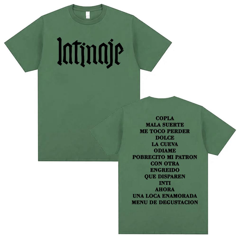 Limited Cazzu Latinaje Album Letters Print T Shirt Unisex Women Summer Tops High Quality T Shirts Casual ONeck 100 Cotton Tshirt