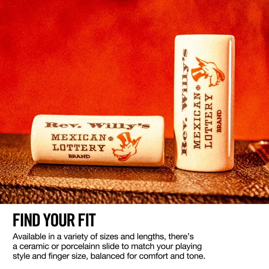 Jim Dunlop RWS13 Слайд из фарфора Billy Gibbons Экстра большой бар, (EX-L)