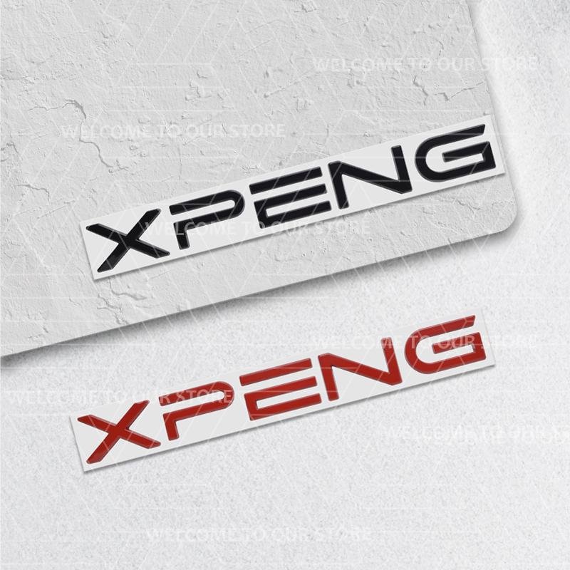 Auto 3D Metal For Xpeng P7 G3i G6 G9 N5 X2 X9 P5 F30 G3 H93 LOGO Emblem Car Trunk Badge Sticker Letters Nameplate Decals Styling
