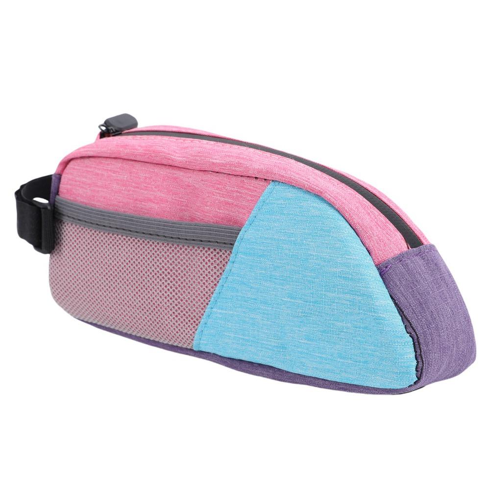 0.8L Capacity Top Tube Bike Bag Polyester Bike Triangle Frame Bag  road bike riding
