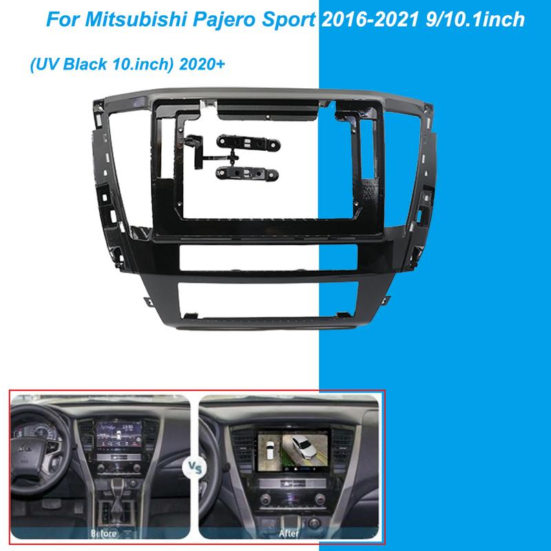 Для Mitsubishi Pajero Sport 2016-2021 Комплект установочной панели Адаптер Android-радио Панель приборов Рамка для автомобиля 9/10.1 дюйма