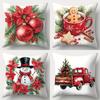 Рождественское украшение наволочка Пряничный снеговик машина Рождественская елка наволочка с принтом наволочка для диванной подушки украшение для дома