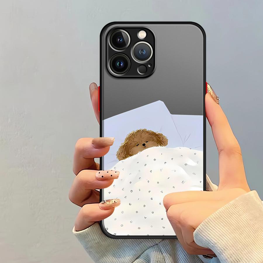 Милый чехол для пары Собака Кошка для iPhone 17 Pro Max 13 Mini 15 12 Air 16 Plus 7 8 SE XS XR 14 11 Funda Задняя крышка телефона