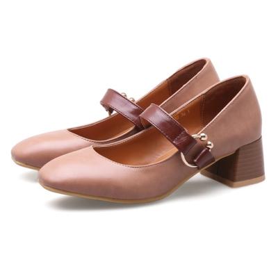 Элегантные туфли-лодочки на низком каблуке, туфли Мэри Джейн, женские, телесного, черного цвета, женские, на низком каблуке, для офиса, женские, большого размера 45, 48, 50, 52