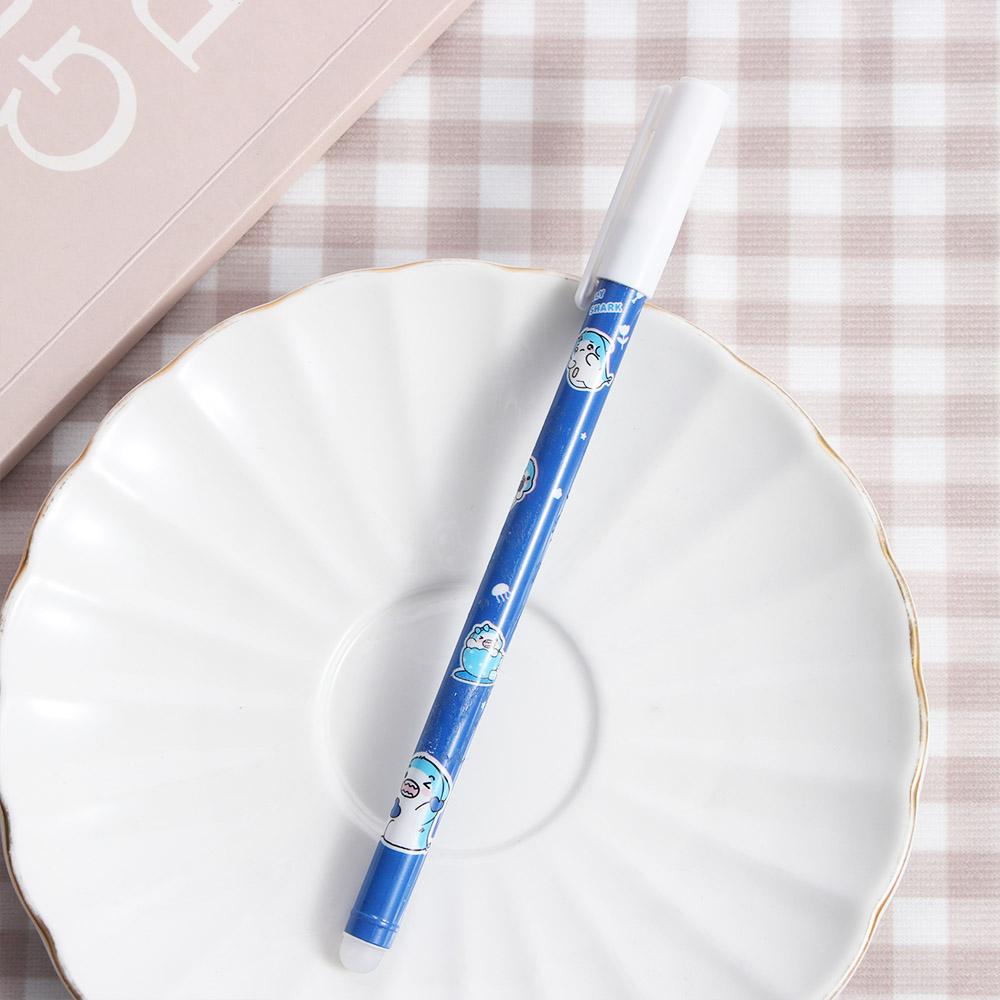 Supplies Cartoons 0.5mm Washable Handle Blue Gel Pens Neutral Erasable Pen Student Pen Erasable Pen