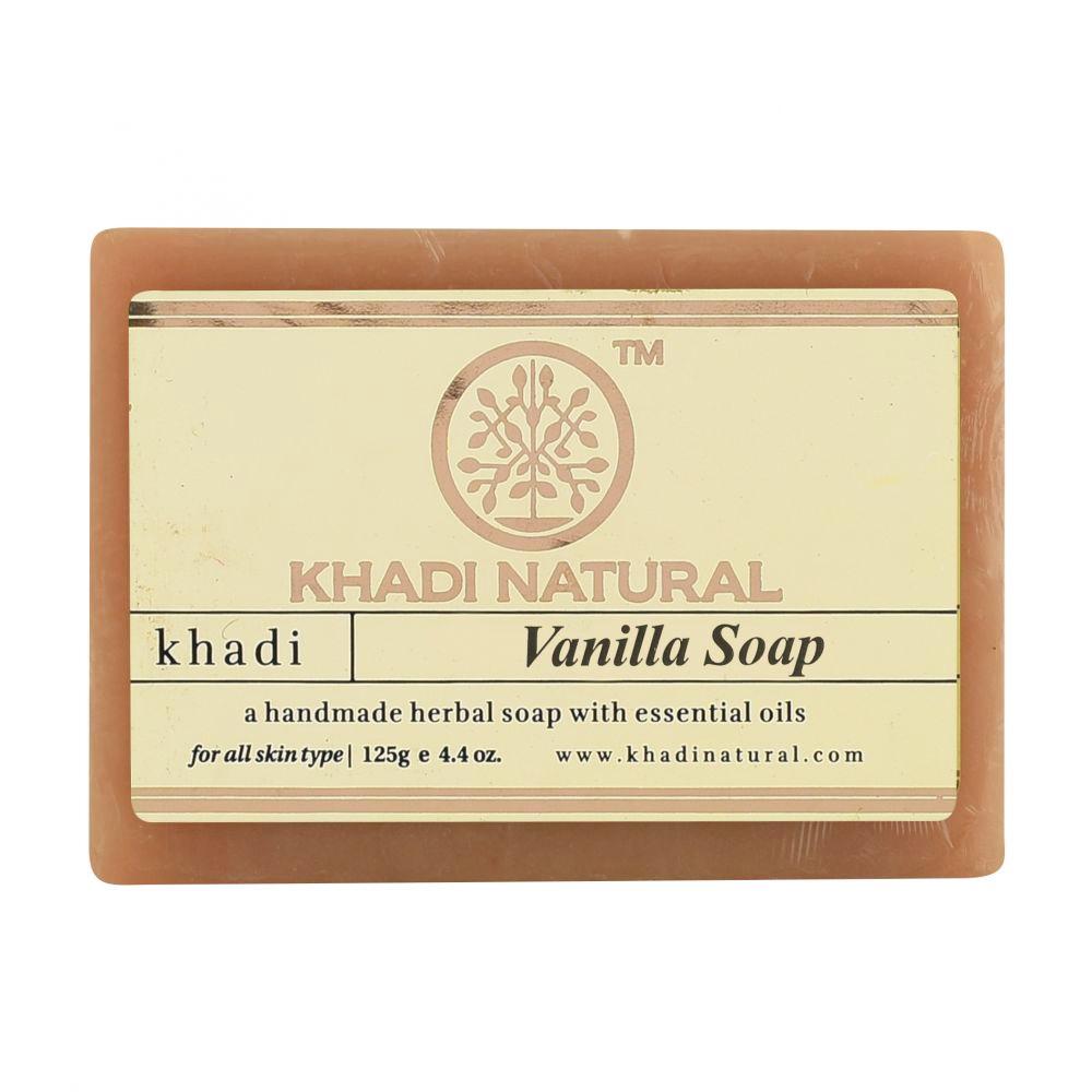 Натуральное мыло ручной работы с Ванилью: для проблемной кожи (125 г), Vanilla Soap Hand made, Khadi Natural