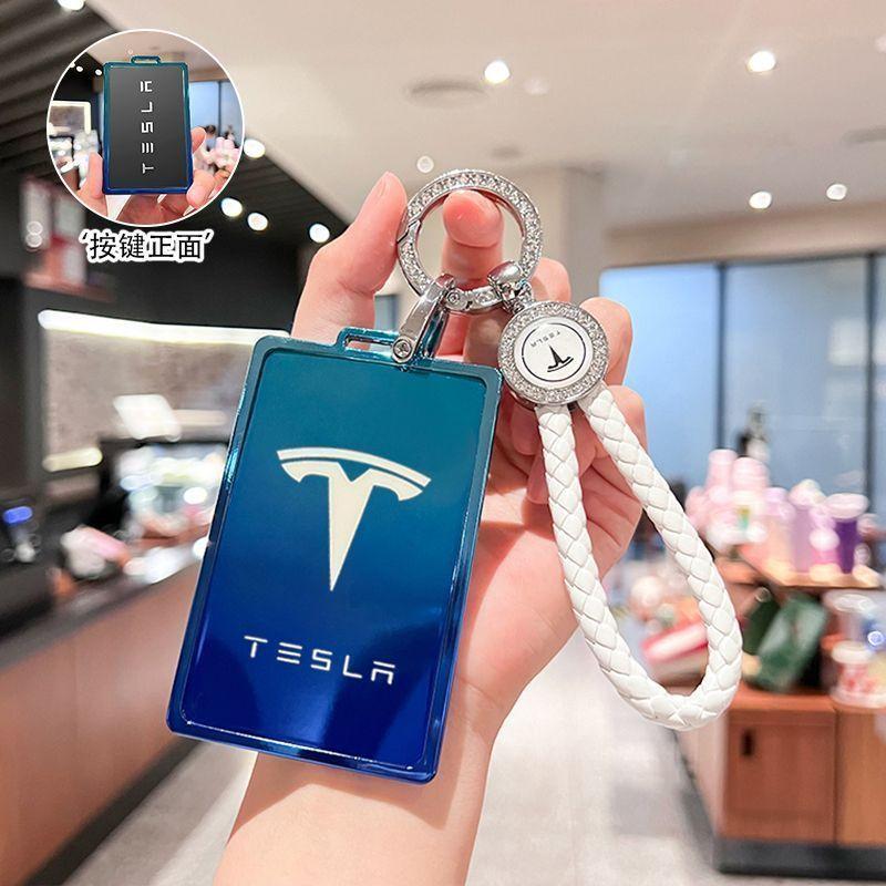 CREKH1 TPU Car Smart Remote Key Case Cover Protector Holder Shell Bag For Tesla Model 3 Model S Model X Model Y Keychain Accessories