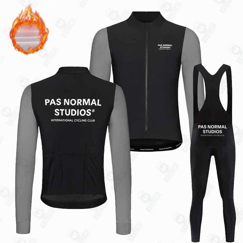 Fleece Suit Winter Cycling Suit Long Sleeve Overalls Road Bike Mountain Bike Outdoor Clothing