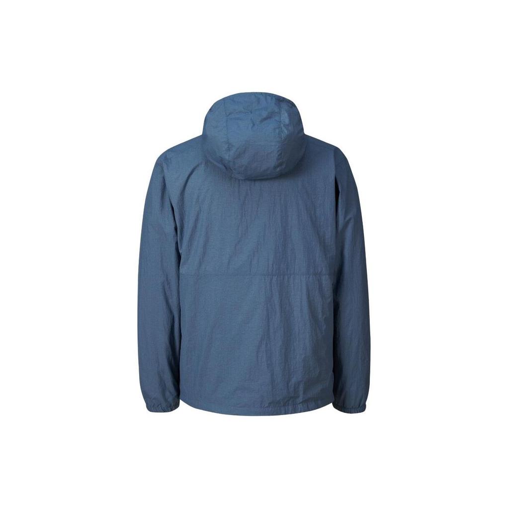Columbia Однотонная ветровка с капюшоном на молнии Мужские куртки Синий WE3899-478