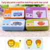 Montessori Matching Cards: Animal & Fruit Cartoon Educational Toys for Early Learning