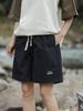 Men's Quick-Dry Casual Beach Shorts - Summer Outdoor Mountain Series, Solid Color, Trendy Loose Fit, Five-Point Style Sports Pants.