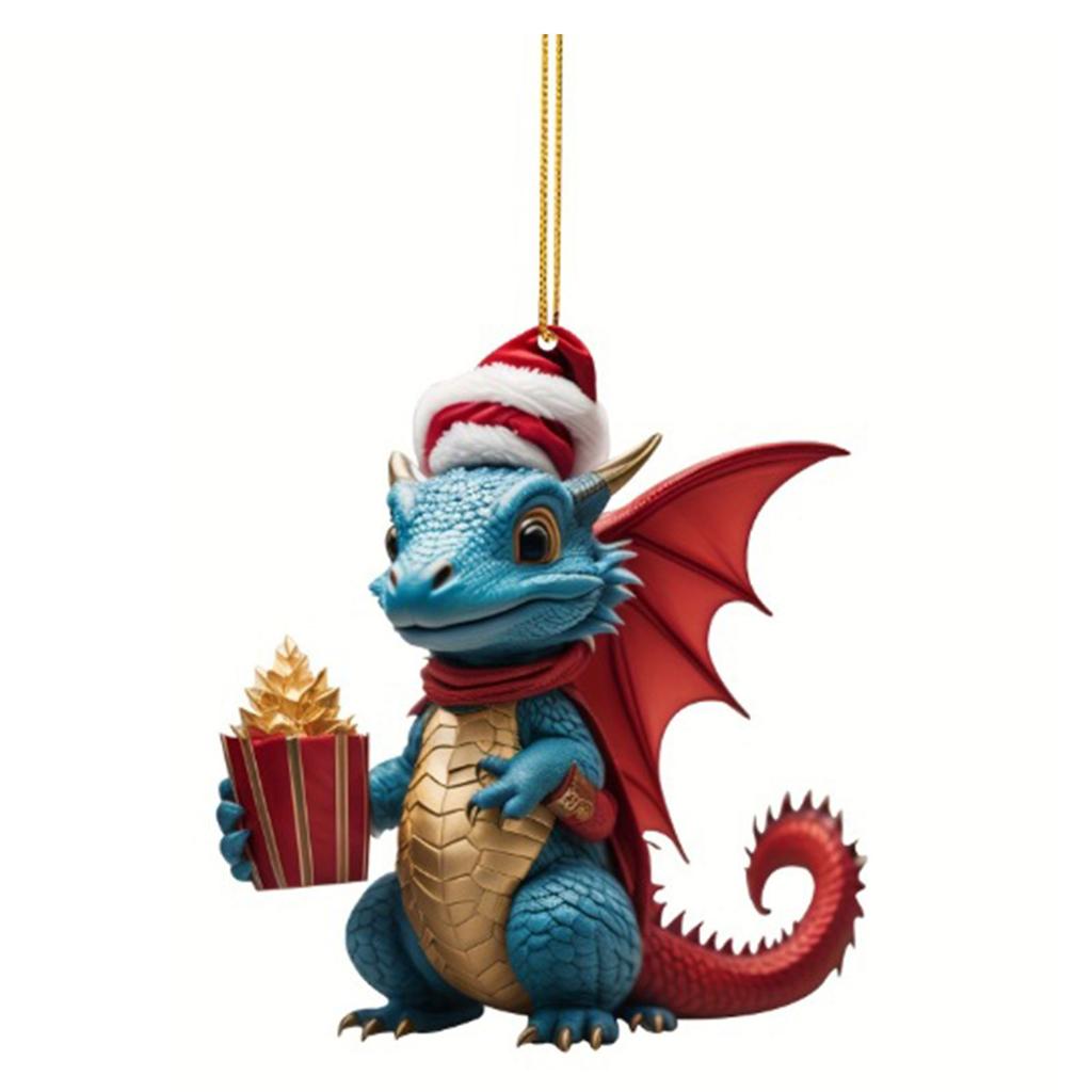 Праздничное украшение «Дракон» Уникальная подвеска на елку, украшение для подвешивания на сумку для праздничного декора, подарок на Новый год 2024