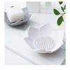 New Concise Design Silicone Lotus Soap Shelf Creative Soap Box Bathroom Student Non Perforated Soap Storage Box Home Supplies