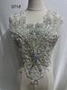 Rhinestone Tassel Dark Purple Beaded Lace Fabric Wedding Dress Corset Handmade Diamond Facets Garment Use