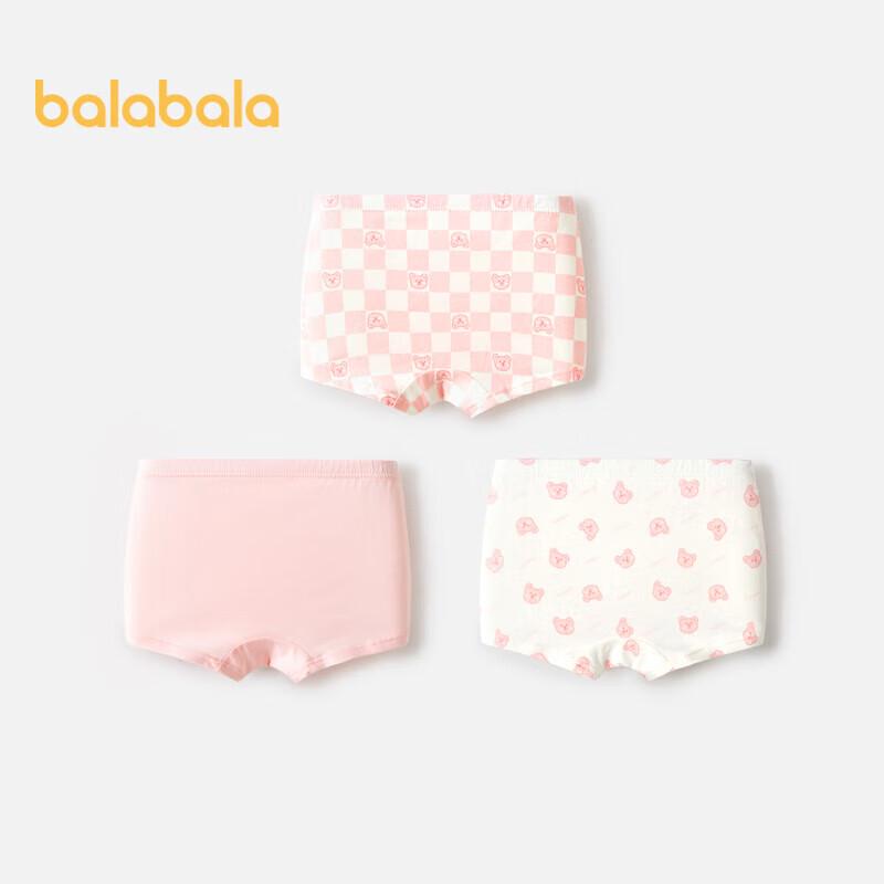 Balabala Girls' Soft Cotton Briefs 3-Pack