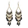 Bohemian Water Drop Tassel Earrings For Women Colorful Beads Dangle Ethnic Style Earring Female  Jewelry