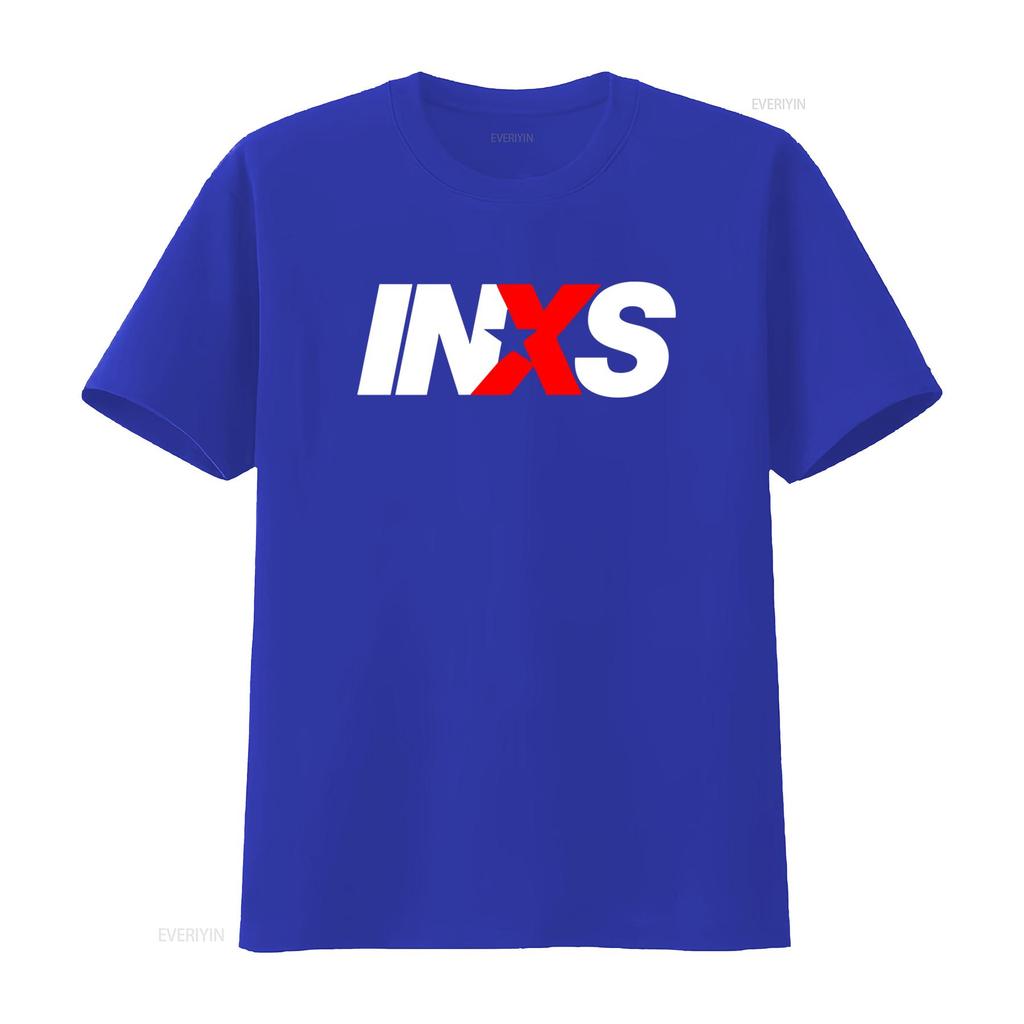 INXS Band Logo T SHIRT for Men and Women Available in Sizes S M L XL XXL Classic Black White Colours vintage Washed Unisex