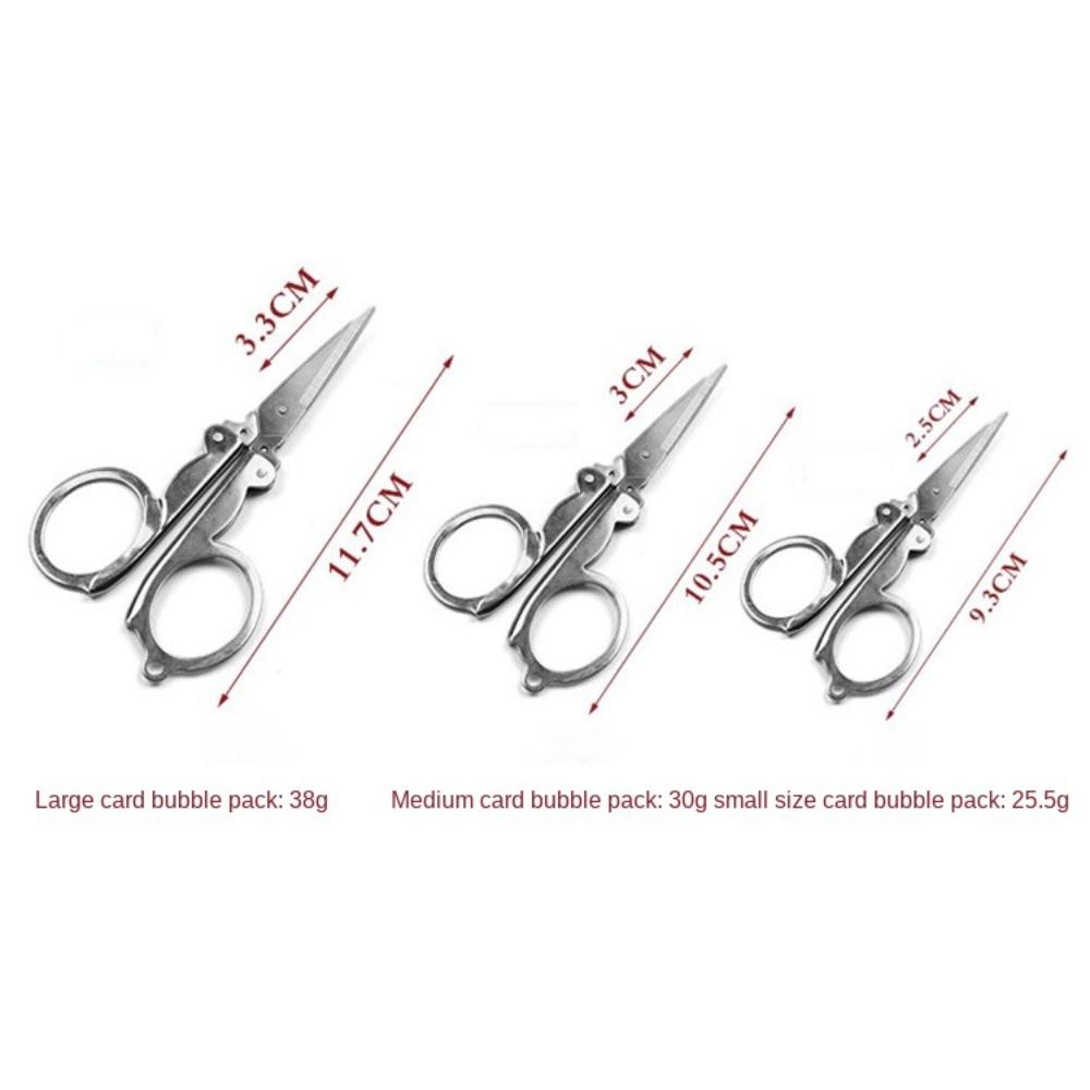 Складные ножницы из нержавеющей стали, компактные карманные ножницы, новые мини-ножницы для путешествий
