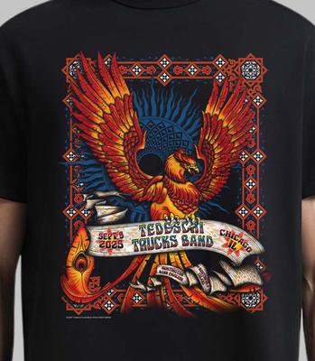 Футболка с коротким рукавом Tedeschi Trucks Band Чикаго Иллинойс 2025 KV41722 Унисекс