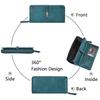 RFID women's anti-theft swiping long zipper wallet lady retro hollowed-out pattern coin purse