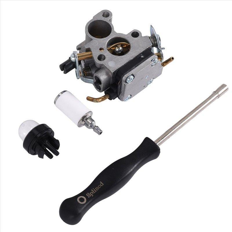 A50U Carburetor For Husqvarna 235 240 235E 236 236E 240E Chaaw 574719402 545072601 With Screw Tool Bulb Fuel Filter