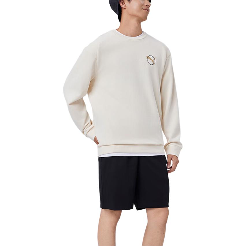 Puma Better Sportswear однотонная повседневная мужская толстовка с круглым вырезом и длинным рукавом, хлопок-лен-натуральный 686327-99