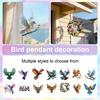 Витражная подвеска «Кристальное небо», Акриловая подвеска с птицей, вдохновленная кристаллами, Подвеска на окно «Алмазная живопись», Для садов, для окна в помещении