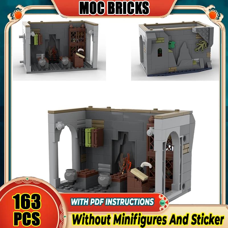 Office Dorm Modular Castle - House Kitchen Library Model Building Blocks MOC Room of Requirement Architecture Collection Toys