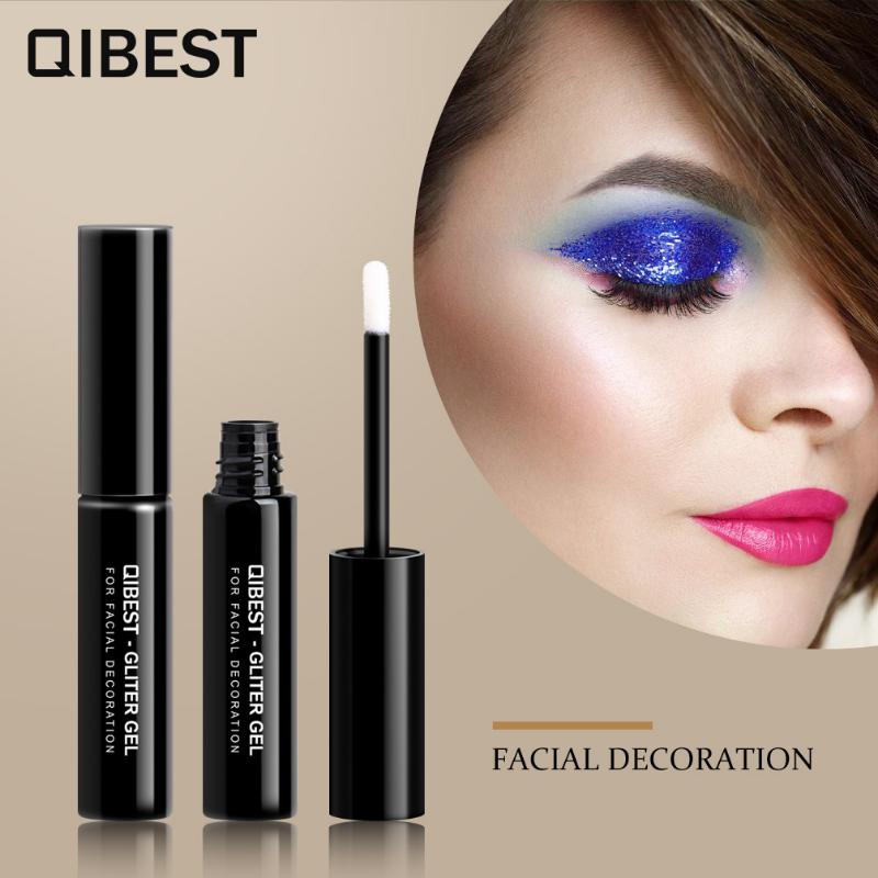 QIBEST Color Cosmetics High Glitter Gold Onion Powder Glue Natural Eye Shadow Nail Gold Onion Glue Quick Drying