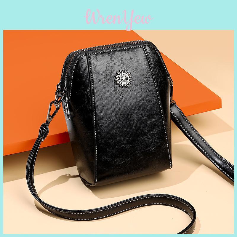 Pu Phone Bag Womens Small Crossbody Purse With Flap Closure For Daily Use